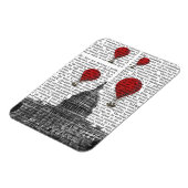 US-Hauptstadt Gebäude und Red Hot Air Balloons Magnet (Linke Seite)