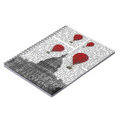 US-Hauptstadt Gebäude und Red Hot Air Balloons Notizblock (Linke Seite)