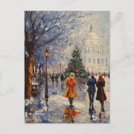US Hauptstadt Hill Weihnachtspostkarte Postkarte