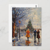 US Hauptstadt Hill Weihnachtspostkarte Postkarte (Vorne/Hinten)