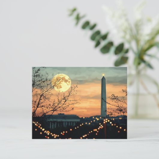 US Hauptstadt Hill Weihnachtspostkarte Postkarte (Stehend Vorderseite)