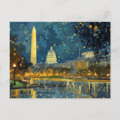 US Hauptstadt Hill Weihnachtspostkarte Postkarte (Vorderseite)