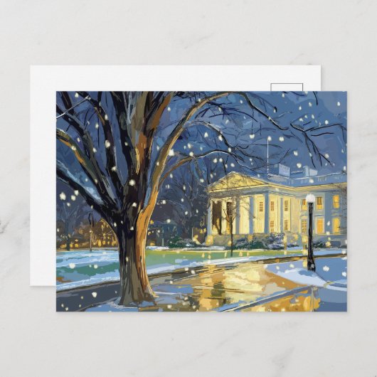 US Hauptstadt Hill Weihnachtspostkarte Postkarte (Vorne/Hinten)