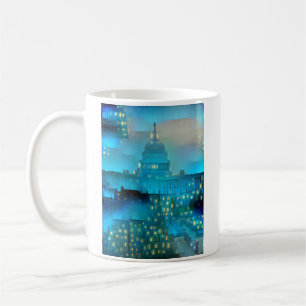 US-Hauptstadt im Licht Kaffeetasse