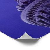 US-Hauptstadt in der Abenddämmerung mit Licht in K Poster (Ecke)