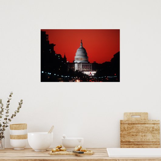 US-Hauptstadt Poster (Küche)