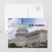 US-Hauptstadt Postkarte (Vorne/Hinten)