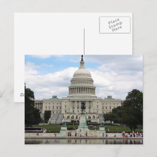 US-Hauptstadt Postkarte (Vorne/Hinten)