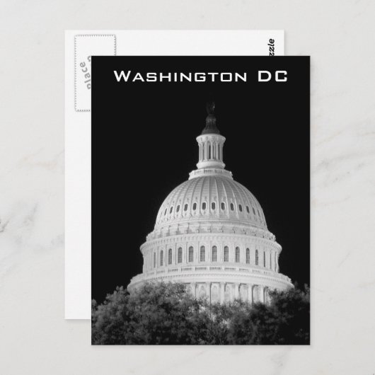 US-Hauptstadt Postkarte (Vorne/Hinten)