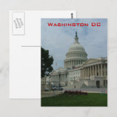 US-Hauptstadt Postkarte (Vorne/Hinten)