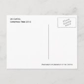 US-Hauptstadt Weihnachtsbaum Postkarte (Rückseite)