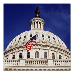 US-Hauptstadts-Gebäude, Washington DC Poster