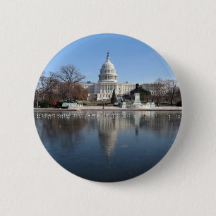 US-Hauptstadts-Gebäude-Winterbild Button