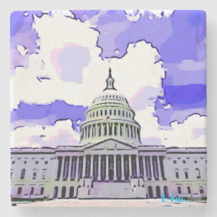 US-Hauptstadts-Stein-Untersetzer Steinuntersetzer