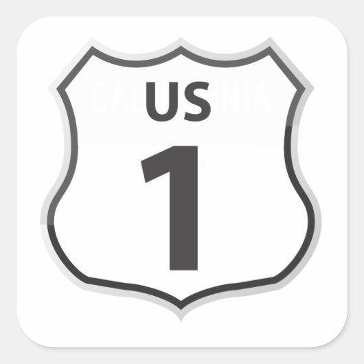 US Highway 1 Road Trip Travel Sticker (Vorderseite)