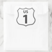 US Highway 1 Road Trip Travel Sticker (Tasche)