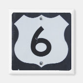 US Highway 6 Road Sign Magnet (Vorne)