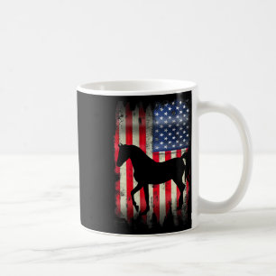 US Horse Vintag American Flag Funny Animal T Shi Kaffeetasse