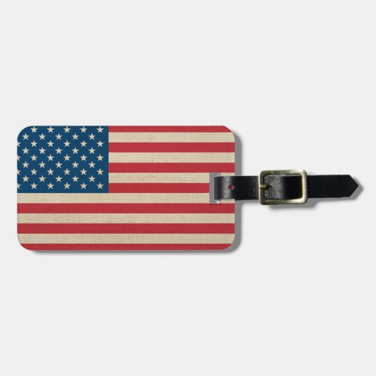 US-Imitate-Flagge Gepäckanhänger (Vorderseite horizontal)