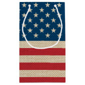 US-Imitate-Flagge Kleine Geschenktüte (Rückseite)