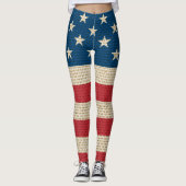 US-Imitate-Flagge Leggings (Vorderseite)