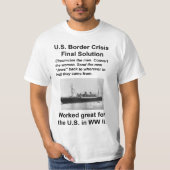 US-Immigration schwarz T-Shirt (Vorderseite)