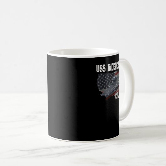 US Independence CVA-62 Flugzeugträger Kaffeetasse (VorderseiteRechts)