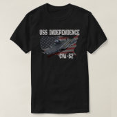 US Independence CVA-62 Flugzeugträger T-Shirt (Design vorne)