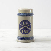 US-Infanterie-Bier Stein Bierglas (Mittel)