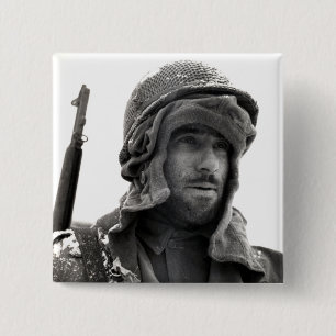 US-Infanterist im Zweiten Weltkrieg Button