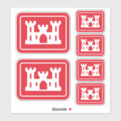 US-Ingenieurkorps DOD Military Aufkleber (Blatt)