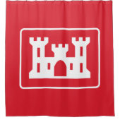 US-Ingenieurkorps DOD Military Duschvorhang (Vorderseite)