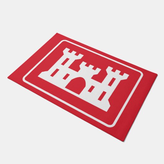 US-Ingenieurkorps DOD Military Fußmatte (Schrägansicht)