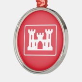 US-Ingenieurkorps DOD Military Ornament Aus Metall (Links)