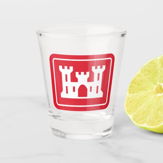 US-Ingenieurkorps DOD Military Schnapsglas (Vorderseite)