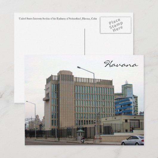 US-Interessen Postkarte (Vorne/Hinten)