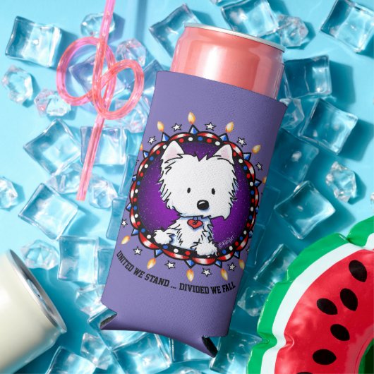 US July 4. Westie Can Cooler Selters Dosenkühler (In Situ Sommer)