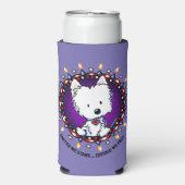 US July 4. Westie Can Cooler Selters Dosenkühler (Seltzer Vorderseite)