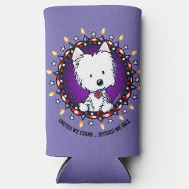 US July 4. Westie Can Cooler Selters Dosenkühler