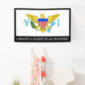 US-Jungferninselnflagge Banner (Insitu)