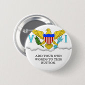 US-Jungferninselnflagge Button (Vorne & Hinten)