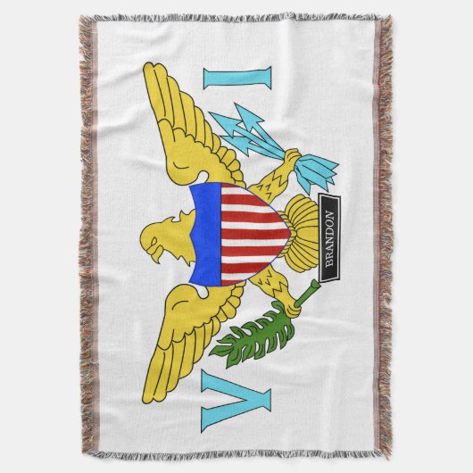 US-Jungferninselnflagge Decke (Vorderseite Vertikal)