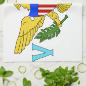 US-Jungferninselnflagge Küchentuch (Gefaltet)