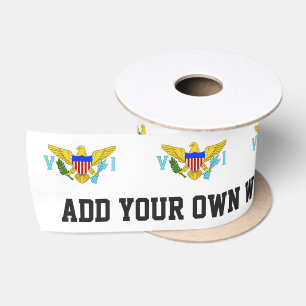 US-Jungferninselnflagge Satinband