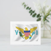US-Jungfrau-Inseln-Flagge Postkarte (Stehend Vorderseite)