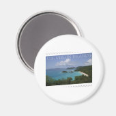 US-Jungfrau-Inseln - St. John's Trunk Bay Magnet (Vorderseite/Rückseite)