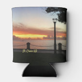 US-Jungfrau-Inseln Sunset Tropical Caribbean Dosenkühler (Rückseite)