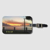 US-Jungfrau-Inseln Sunset Tropical Caribbean Gepäckanhänger (Vorderseite (Horizontal))