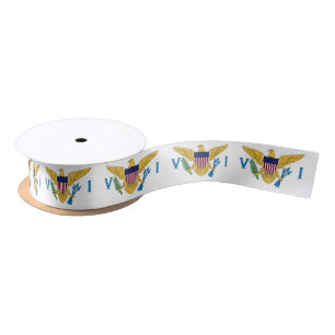 US Jungfrau Islands Flag Band, USA Fashion /sports Satinband