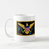 US Jungfrau Islands Flag St. Croix USVI Karibik Kaffeetasse (Links)